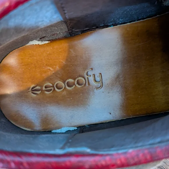 Socofy Art to Wear Boho Leather Shoes Size 42 (11) - Picture 9 of 10